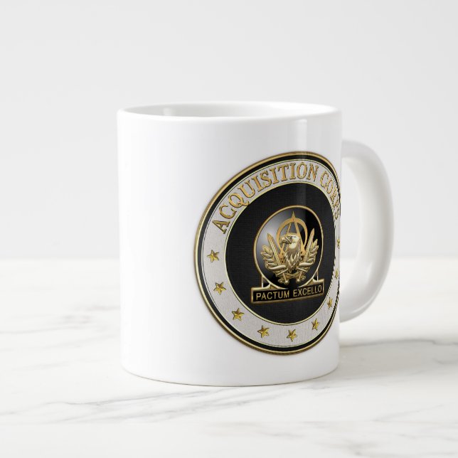 [200] Acquisition Corps (AAC) Regimental Insignia Large Coffee Mug (Front Right)