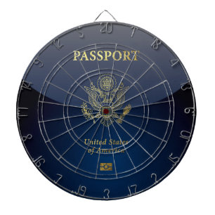 [200] American Passport Cover Dartboard