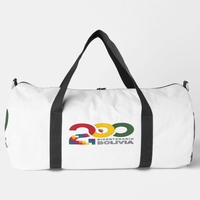 200 años bicentenario de Bolivia Duffle Bag (Front)
