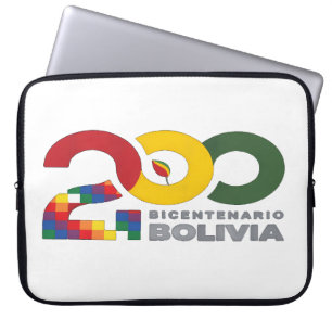 200 años bicentenario de Bolivia Laptop Sleeve