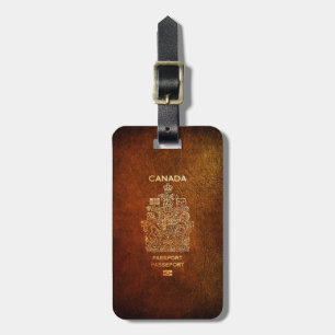 [200] Canadian Passport Cover Luggage Tag