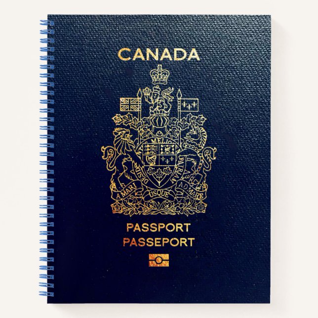[200] Canadian Passport Cover Notebook (Front)