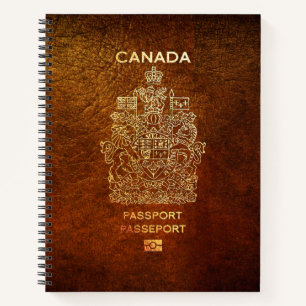[200] Canadian Passport Cover Notebook