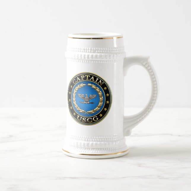 [200] Coast Guard: Captain (CAPT) Beer Stein (Right)