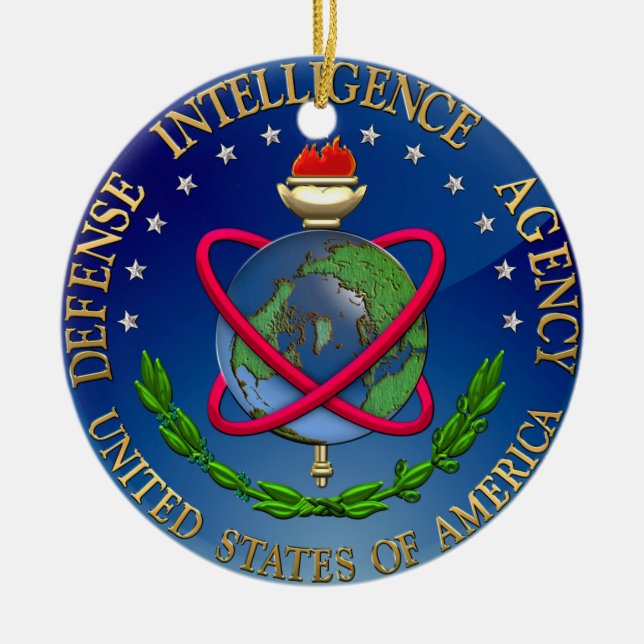 [200] Defence Intelligence Agency (DIA) Seal Ceramic Ornament (Front)