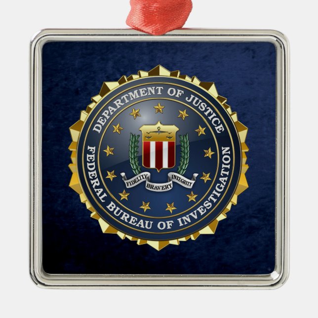 [200] FBI Special Edition Metal Ornament (Front)