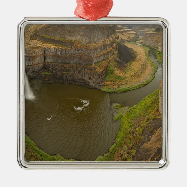200 foot high Palouse Falls State Park in Metal Ornament (Front)