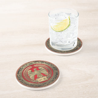 [200] Gold Roman Imperial Eagle Coaster