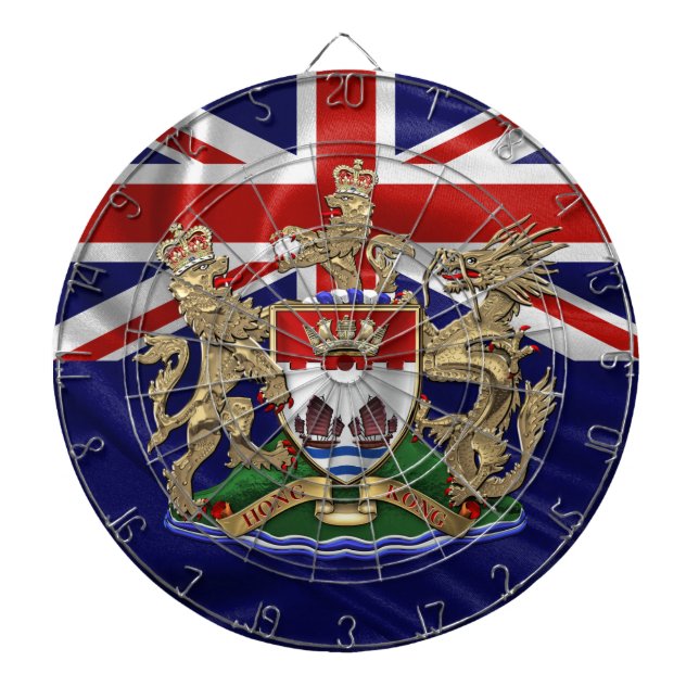 [200] Hong Kong - 1959-1997 Coat of Arms Dartboard (Front)
