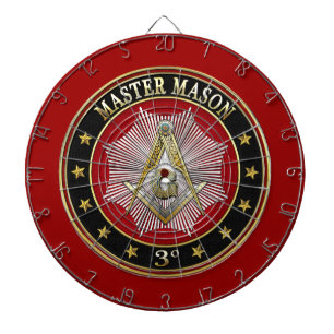 [200] Master Mason - 3rd Degree Square & Compasses Dartboard