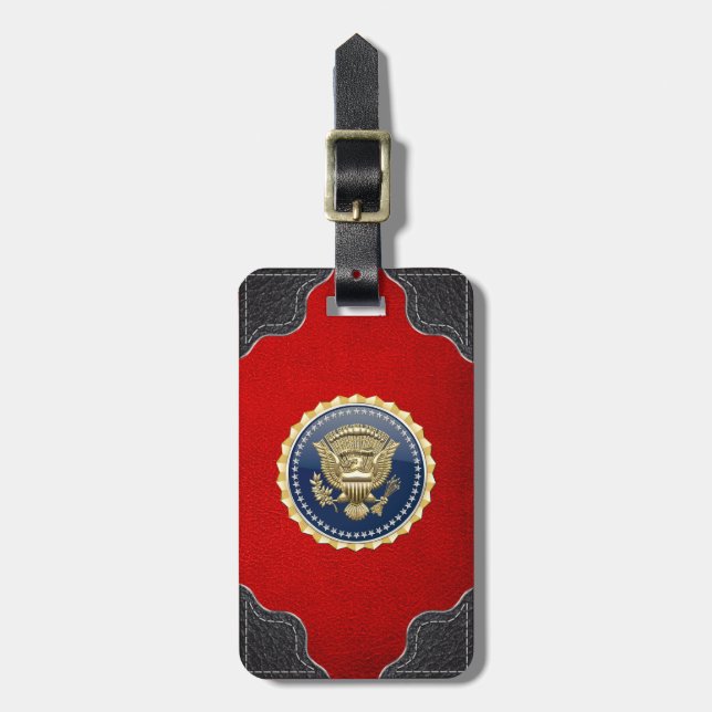 [200] Presidential Service Badge [PSB] Luggage Tag (Front Vertical)