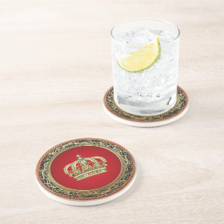[200] Prince-Princess King-Queen Crown [Belg.Gold] Coaster