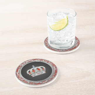 [200] Prince-Princess King-Queen Crown [Silver] Coaster