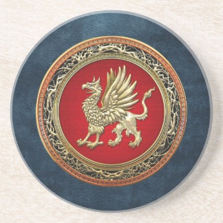 [200] Sacred Gold Griffin Coaster