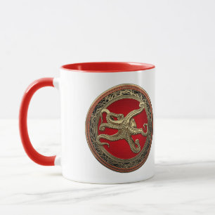 [200] Sacred Gold Octopus in Defensive Posture Mug