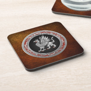 [200] Sacred Silver Griffin Coaster