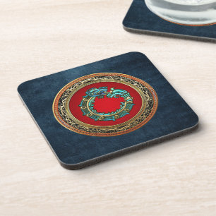 [200] Serpent God Quetzalcoatl [Jade] Coaster