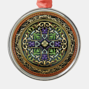 [200] Treasure Trove: Celtic Cross Metal Ornament