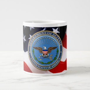[200] U.S. Department of Defence (DOD) Emblem [3D] Large Coffee Mug