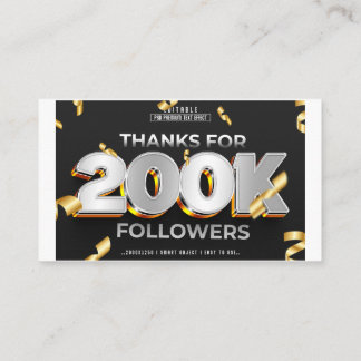 200k celebration card