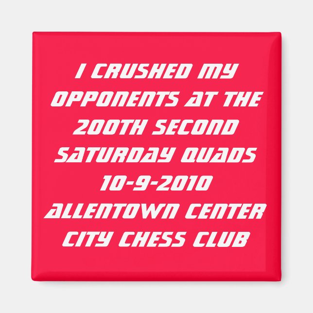 200th Allentown Quads Magnet (Front)