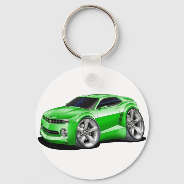 2010-11 Camaro Green Car Keychain (Front)