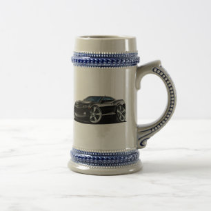2010-12 Camaro Black Car Beer Stein