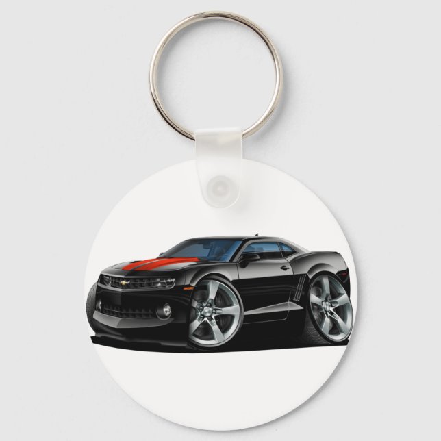 2010-12 Camaro Black-Red Car Keychain (Front)