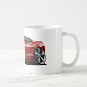 2010-12 Camaro Maroon-White Car Coffee Mug