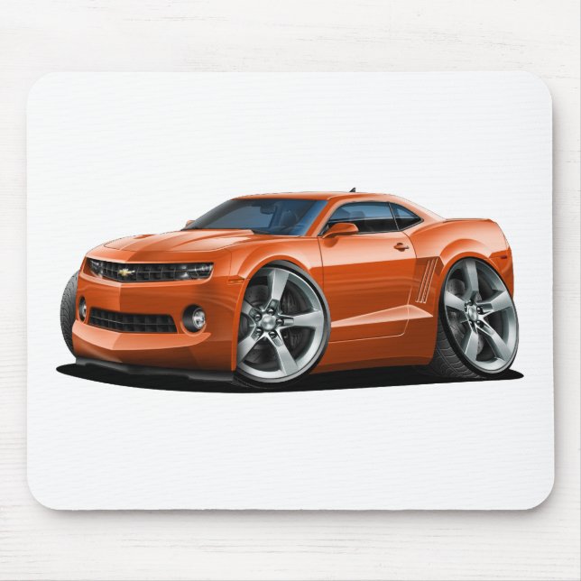 2010-12 Camaro Orange Car Mouse Pad (Front)