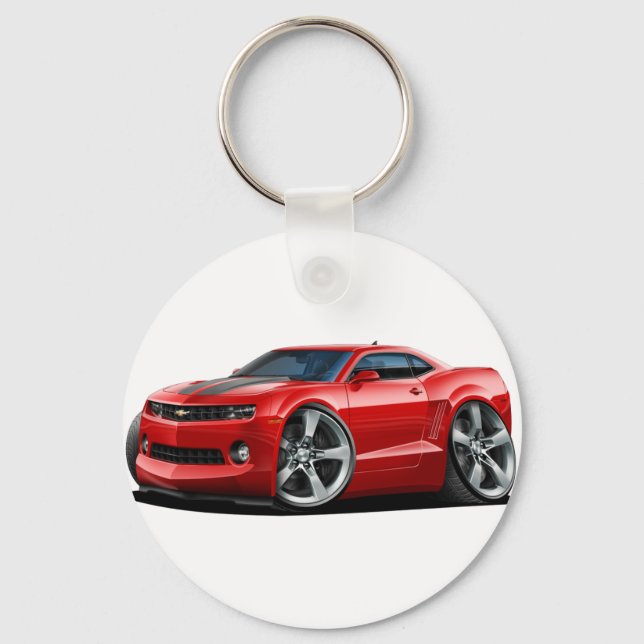 2010-12 Camaro Red-Grey Car Keychain (Front)
