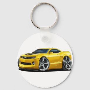 2010-12 Camaro Yellow-Black Car Keychain