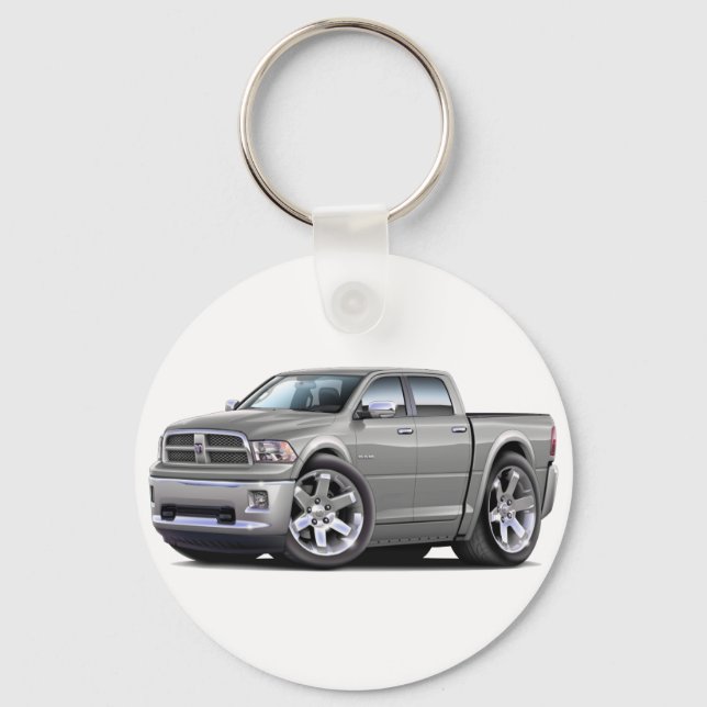 2010-12 Ram Dual Silver Truck Keychain (Front)