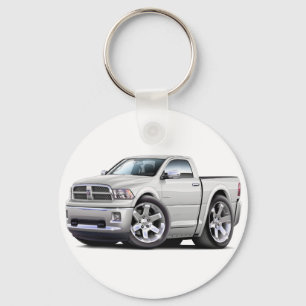 2010-12 Ram White Truck Keychain