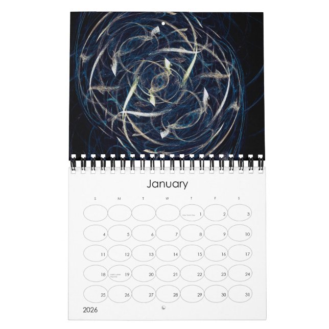 2010 Abstract Calendar (Jan 2026)