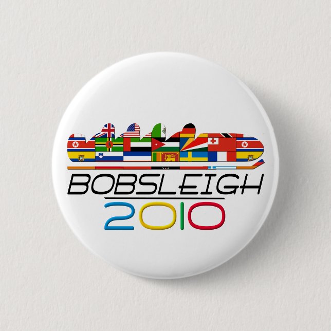 2010: Bobsleigh 2 Inch Round Button (Front)