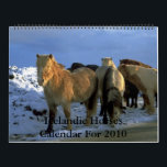 2010 Calendar Icelandic Horses Theme<br><div class="desc">2010 Calendar features framable copies of Icelandic Horses</div>