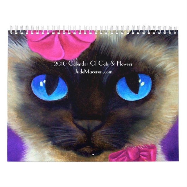 2010 Calendar Of Cats & Flowers Paintings (Cover)