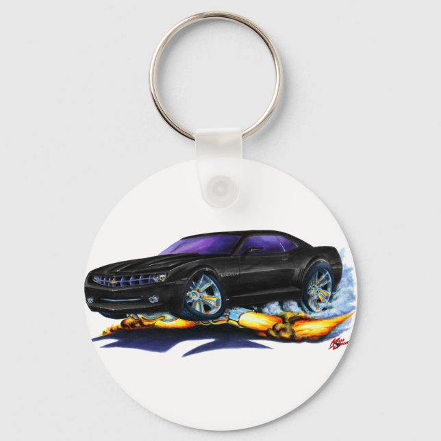 2010 Camaro Black Car Keychain (Front)
