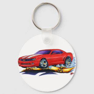 2010 Camaro Red-White Car Keychain