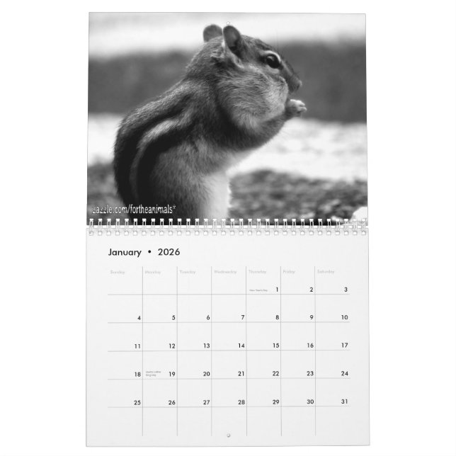 2010 Chipmunk Calendar (Jan 2026)