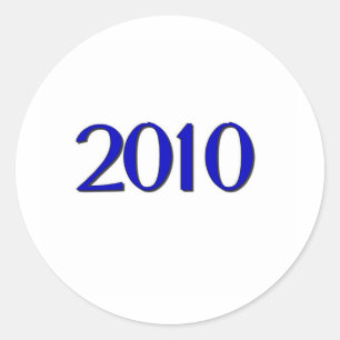 2010 CLASSIC ROUND STICKER