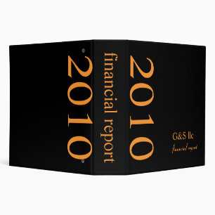 2010 Corporate Financial Report, plain Binder
