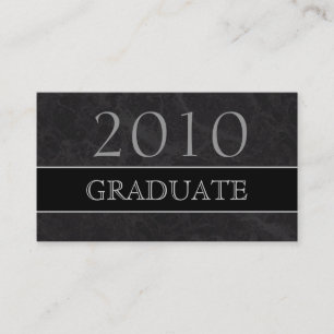 2010 Graduate Profile Name Card - Black Marble
