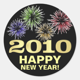 2010 Happy New Year Stickers