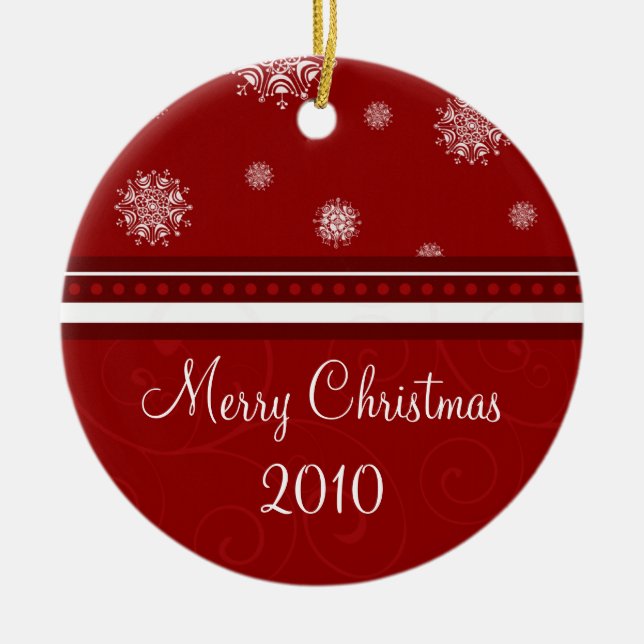 2010 Merry Christmas Ornament (Front)