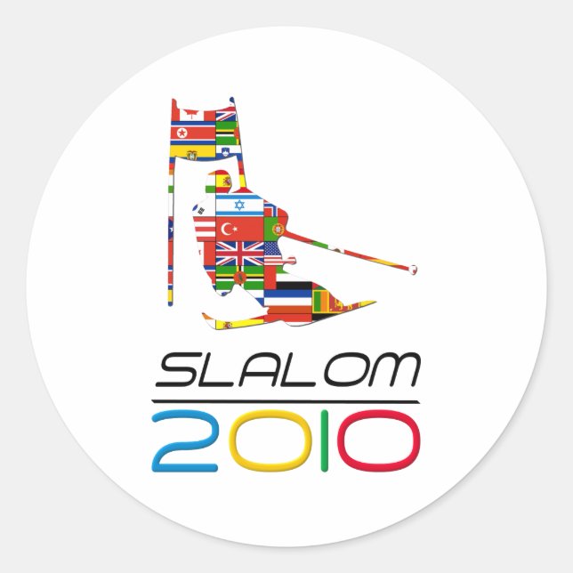 2010: Slalom Classic Round Sticker (Front)