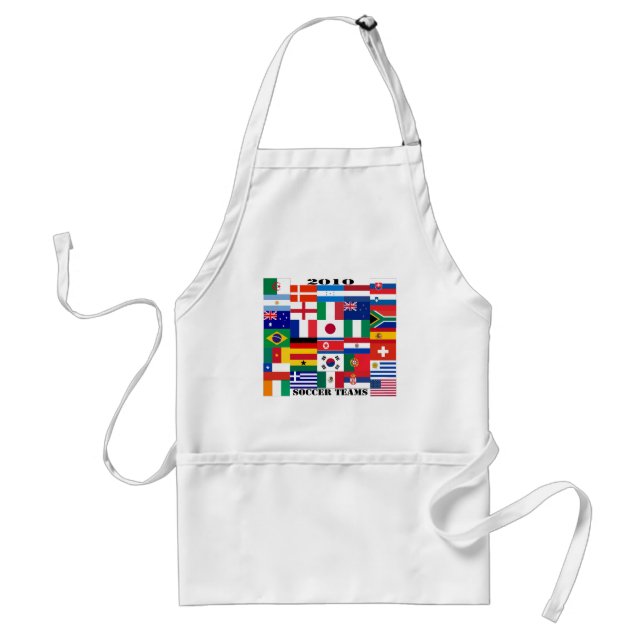 2010 Soccer Teams Flags Standard Apron (Front)