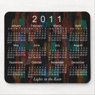 2011 Abstract Calendar Mouse Pad