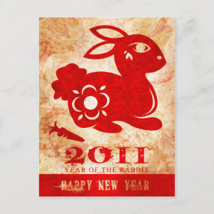 2011 Année de la carte postale Rabbit